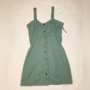 Japna Sage Green Denim Dress
